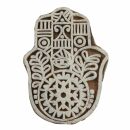 Wooden Stamp - Hamsa - 2,7 inch - Stamp made of wood