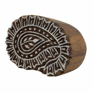 Wooden Stamp - Paisley - Boteh - 2,3 inch - Stamp made of wood