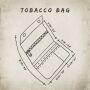 Bolsa de tabaco - cordón - marrón