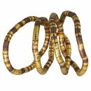 Modeschmuck - biegsame Schlangenkette - kupfer - gold - 8 mm