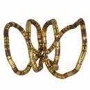 Bisutería - cadena de serpientes - de cobre-oro - 8 mm