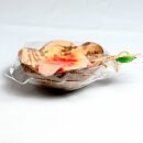 Vela - hibisco en cáscara de coco - rojo