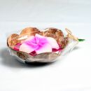 Scented candle in a coconut shell - Hibiscus - pink