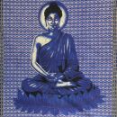 Bedcover - decorative cloth - Buddha - blue - 83x93in