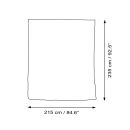 Tagesdecke - Wandtuch - Shiva - rot - 215x235cm