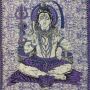 Manta de meditación - Colcha - Paño de pared - Shiva - lila -215x235cm