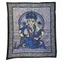 Coperta da meditazione - telo da parete - copriletto - Ganesha - 215x235cm - viola