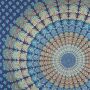 Bedcover - decorative cloth - Mandala - blue - 83x93in