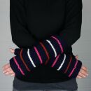 Woolen arm warmers - Knitted arm warmers - blue-navy with...