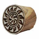 Wooden Stamp - Mandala 08 - 1,3 inch - Stamp made of wood