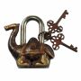 Lucchetto - Chiusura - Dromedario - Ottone - rosso