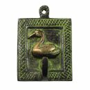 Coathook - Swan - Brass - green