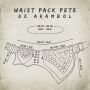 borsa cintura - Pete de Arambol - con pizzo - rosso - marsupio