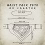 Riñonera - Pete de Vagator - con encaje - marrón - Cinturón con bolsa - Cangurera
