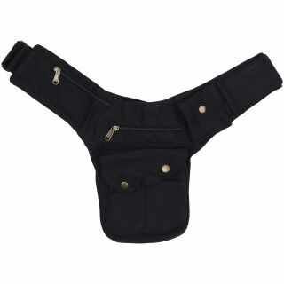 Riñonera - Buddy - negro - color latón - Cinturón con bolsa - Bolsa de cadera