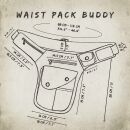Hip Bag - Buddy XL - black - silver-coloured - Bumbag - Belly bag