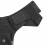 Gürteltasche - Buddy XL - schwarz - silberfarben - Bauchtasche - Hüfttasche