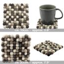 Felt Coaster - Felt balls - Coasters for drinks -...