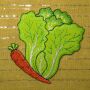 Aufnäher - Suppengemüse - Vegetarier - Patch