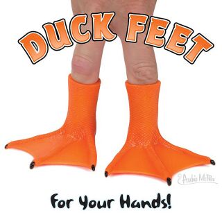 Finger foot - 1x piede d‘anatra - Duck Foot - Anatra - Burattino da dito