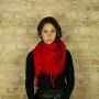 Kufiya - red - red - Shemagh - Arafat scarf