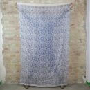 Sciarpa di cotone - pareo - sarong - motivo indiano 01 - bianco-blu