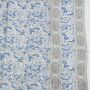 Tela de algodón - Pareo - Sarong - Diseño de estampado indio 01 - azul-blanco