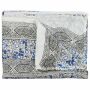 Tela de algodón - Pareo - Sarong - Diseño de estampado indio 01 - azul-blanco