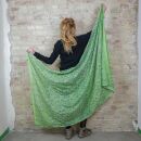 Cotton Scarf - Pareo - Sarong - Indian Pattern 01 - green-blue