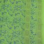 Tela de algodón - Pareo - Sarong - Diseño de estampado indio 01 - verde-azul