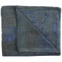 Sciarpa di cotone - pareo - sarong - motivo indiano 01 - grigio-blu