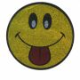 Sticker - Smiler with tongue - yellow