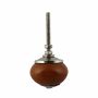 Ceramic door knob shabby chic - ochre-brown