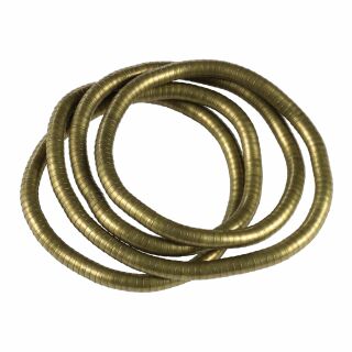 Modeschmuck - biegsame Schlangenkette - messingfarben - 6 mm
