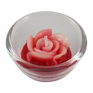 Scented Candle - Valentines Day - Rose in a Glass - Tea Candle