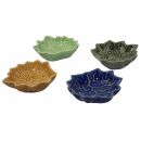 Schale - Keramik - Blatt 03 - sandbraun