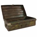 Metal Chest - Trunk - Industrial-Style - brown-green