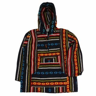 Childrens Jacket - Poncho - Ethnic Look - Cotton - blue