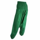 Harem Pants - Aladin Pants - Model 01 - plain forest green