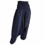Harem Pants - Aladin Pants - Model 01 - plain dark blue