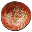 Coconut Bowl - Jewellery Bowl - Mosaic - red