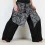Pantaloni harem - pantaloni di Aladdin larghi Goa - modello 03 - modello 02 - nero