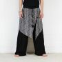 Haremshose - Pluderhose - Aladinhose - Modell 03 - Muster 03 - schwarz