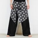 Harem Pants - Aladin Pants - Model 03 - Pattern 05 - black