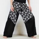 Pantaloni harem - pantaloni di Aladdin larghi Goa - modello 03 - modello 05 - nero
