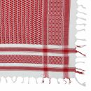 Kufiya - white - red - Shemagh - Arafat scarf