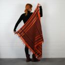 Kufiya - orange - black - Shemagh - Arafat scarf