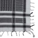Kufiya - grey-light grey - black - Shemagh - Arafat scarf