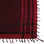 Kufiya - red-bordeaux - black - Shemagh - Arafat scarf