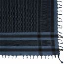 Kufiya - grey-blue dark - black - Shemagh - Arafat scarf